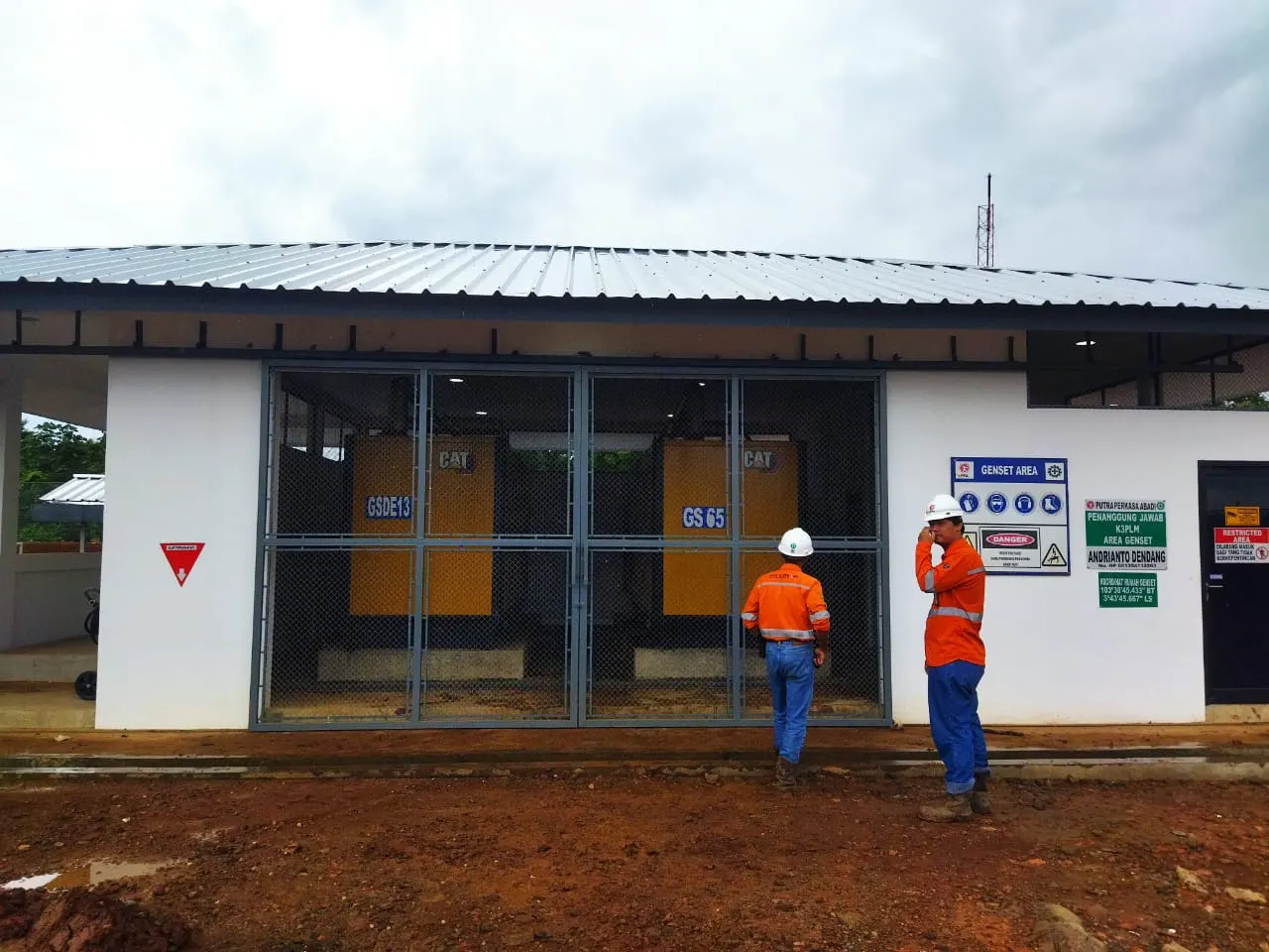 Mine-site generator area used for the biodiesel additive fuel efficiency trial