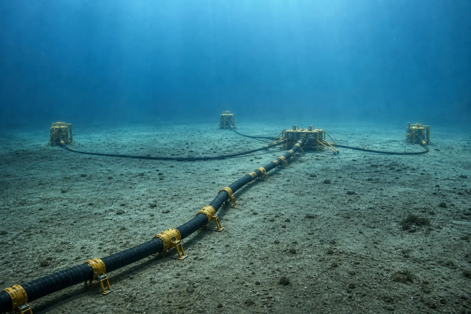 Subsea umbilical infrastructure for cocktail stick commissioning project